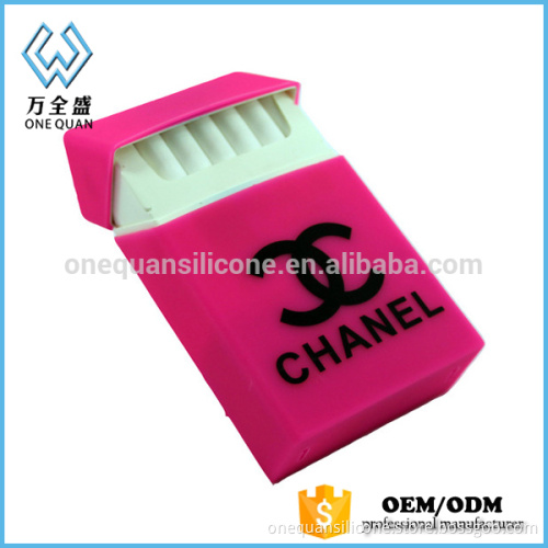 Colorful Eco-friendly Silicone Cigarette Case with Display Cigratte Box